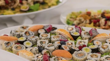 Plats à base de poisson au buffet