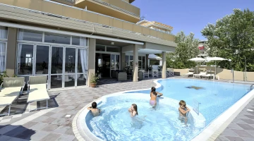 Children&#39;s area in the swimming pool