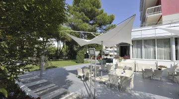 Espace aménagé dans le jardin
