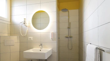 Bagno della camera Superior con balcone