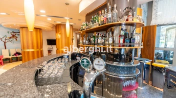Bar with beer taps