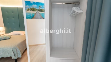 Wardrobe in the room