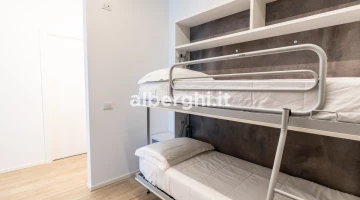 Bunk bed in room