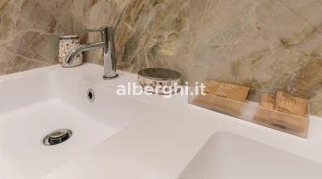 Sink detail with courtesy set