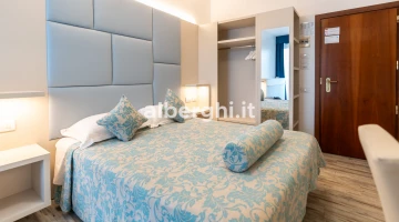 Double bed and wardrobe