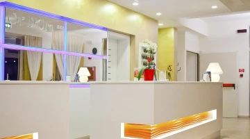 Bancone della reception