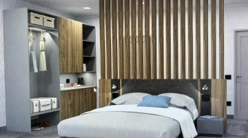 Chambre avec lit double