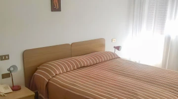Detail of a bed in a room
