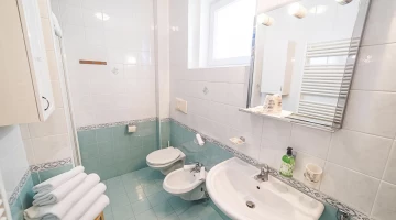 Private bathroom with complimentary toiletries