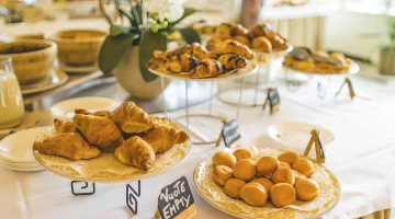 Fresh pastries for breakfast