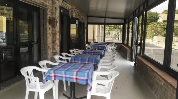 Möblierte Veranda