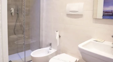 Salle de bain privée avec cabine de douche