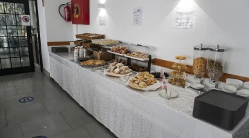 Selection of sweets at the breakfast buffet