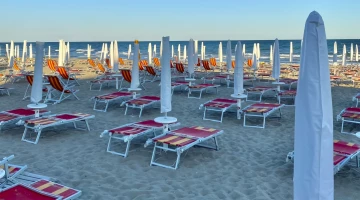Spiaggia privata attrezzata