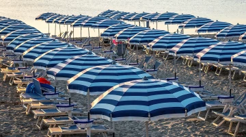 Private beach