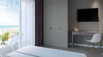 Chambre triple supérieure avec grande vue