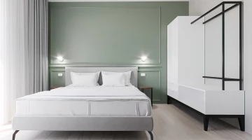 Chambre double dans l&#39;appartement