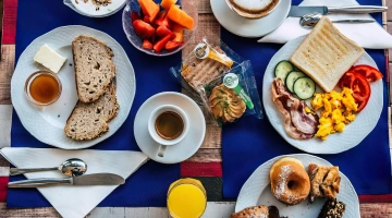 Breakfast at the table