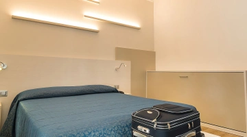 Room with luggage rack