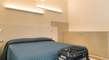 Room with luggage rack
