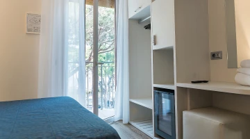 Room with balcony