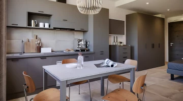 Cuisine équipée dans un studio