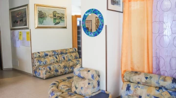 Entrance with sitting room