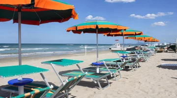 Private beach