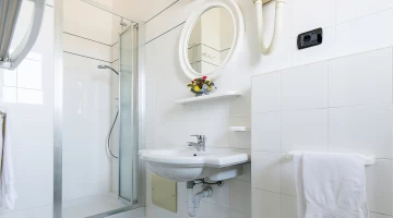 Salle de bain privée avec cabine de douche