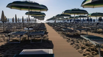 Private beach