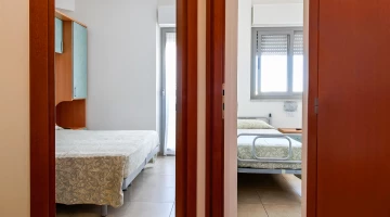 Entrance to connecting rooms