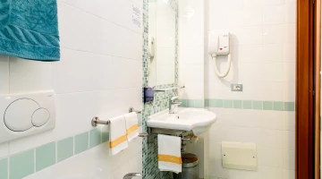 Bathroom with hairdryer