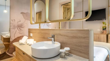 Waschbecken im Superior-Zimmer