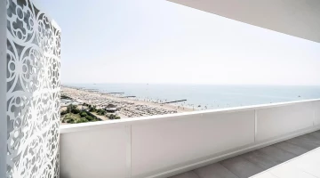 Vista dal balcone di una camera