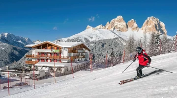 Hotel next to the ski slopes