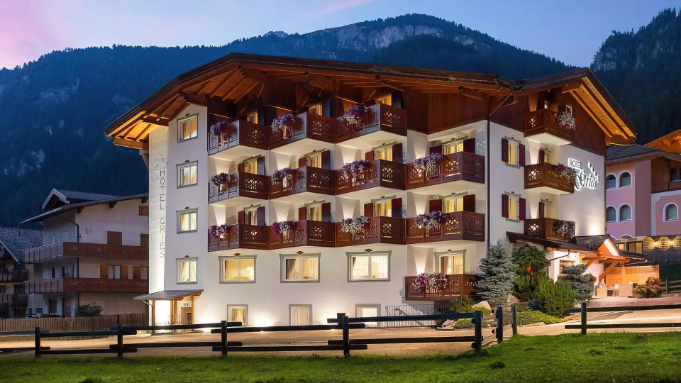 Evening view of the structure