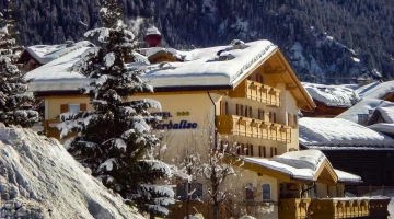 Extérieur de la structure en hiver