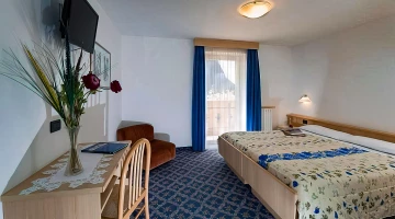 Chambre double avec télévision