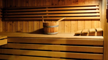 Finnische Sauna im Spa