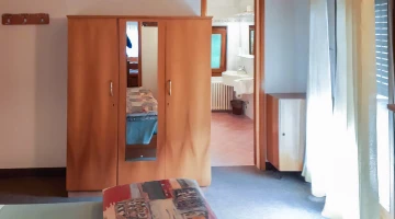 Wardrobe in the room