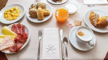 Table set for breakfast