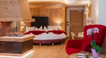 Suite con letto matrimoniale tondo