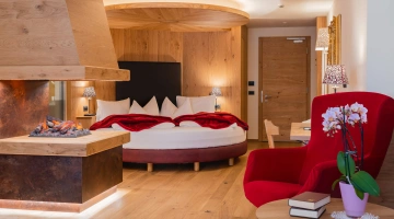 Suite con letto matrimoniale tondo