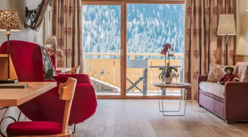 Zona soggiorno in Suite