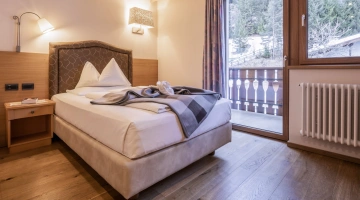 Camera singola con balcone privato