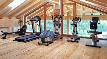 Sala fitness attrezzata