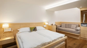 Double bed in Junior Suite
