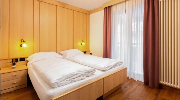 Double bed in family room