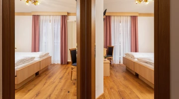 Family room with separate rooms