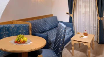 Wohnzimmer in der Suite